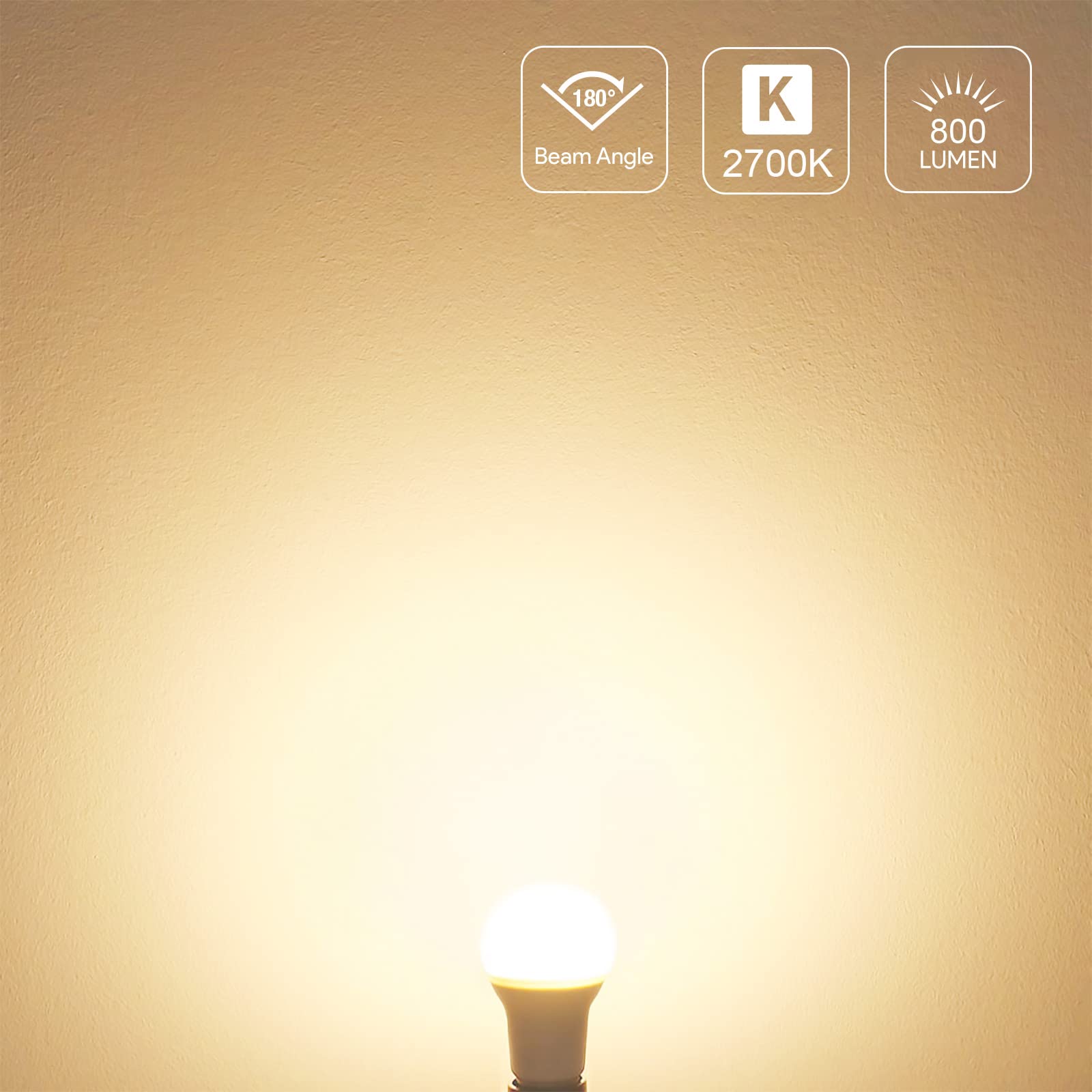 Non-dimmable design suited for steady ambient lighting in living spaces.