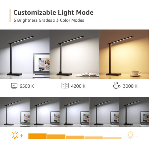 Lepro LED Desk Lamp with sleek minimalist design on a desk