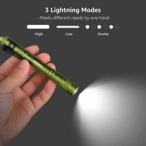 Lepro LED Pen Flashlight delivers a bright beam for close-up inspections and repairs.