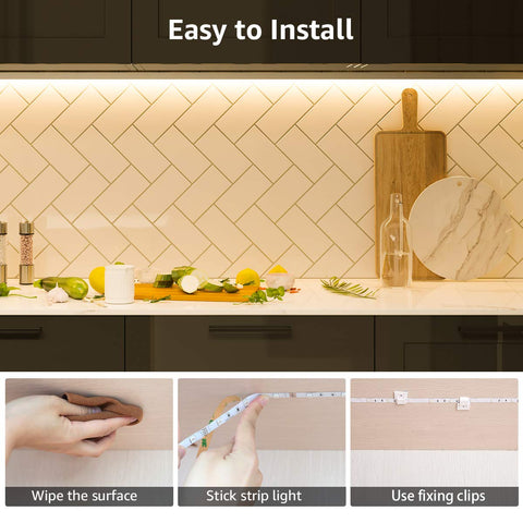 Staircase lighting with Lepro LED strip light for safe, welcoming steps.