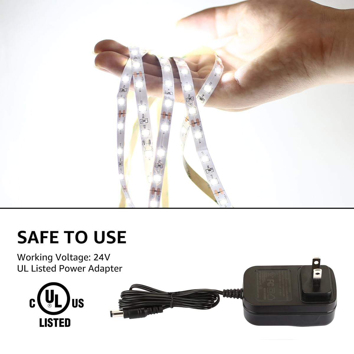 Lepro LED strip 24V low heat and safe to touch