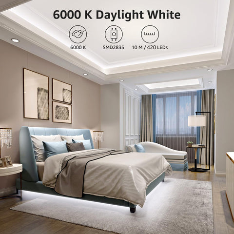 Lepro LED strip 600 LEDs SMD 2835 for bright, even light