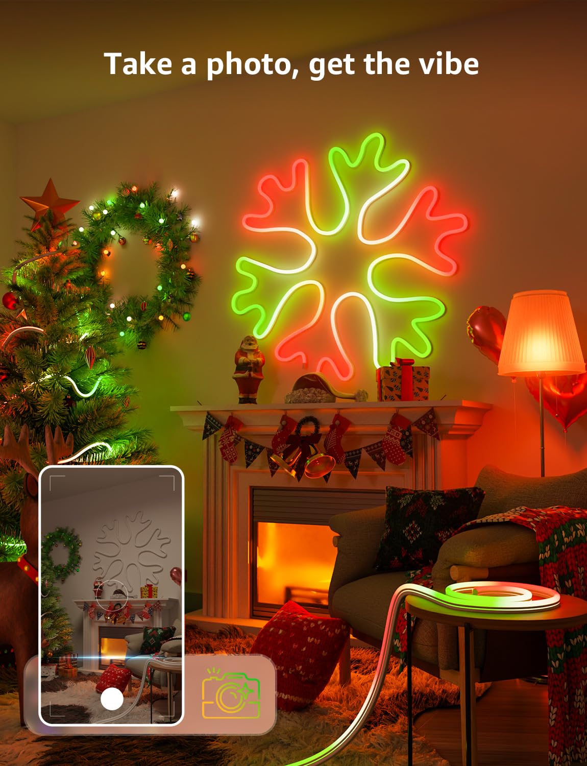 Lepro N1 AI rope lights connected by Wi-Fi and Bluetooth for easy control.