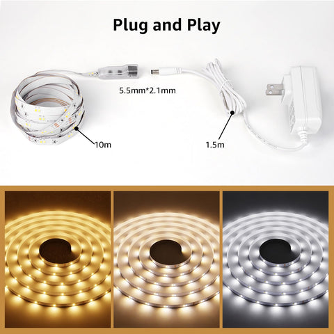 Lepro strip light adds ambient room glow for living spaces.
