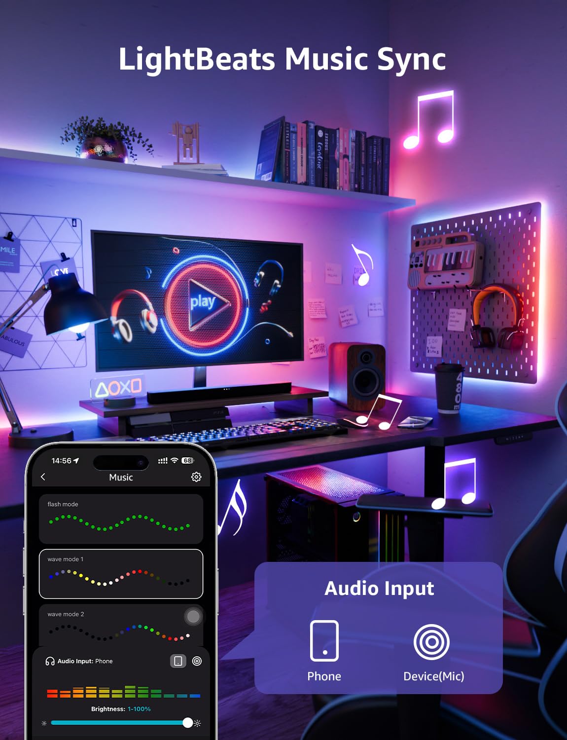 Lepro S1 AI LED strip lights indoors only for safe placement
