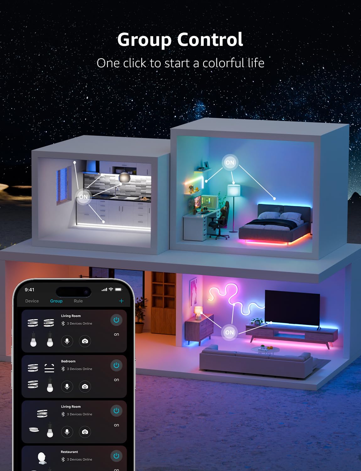 Lepro S1 app‑driven control without a physical remote