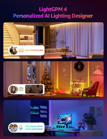 Lepro S1 rainbow chasing effect fills the room with moving color transitions