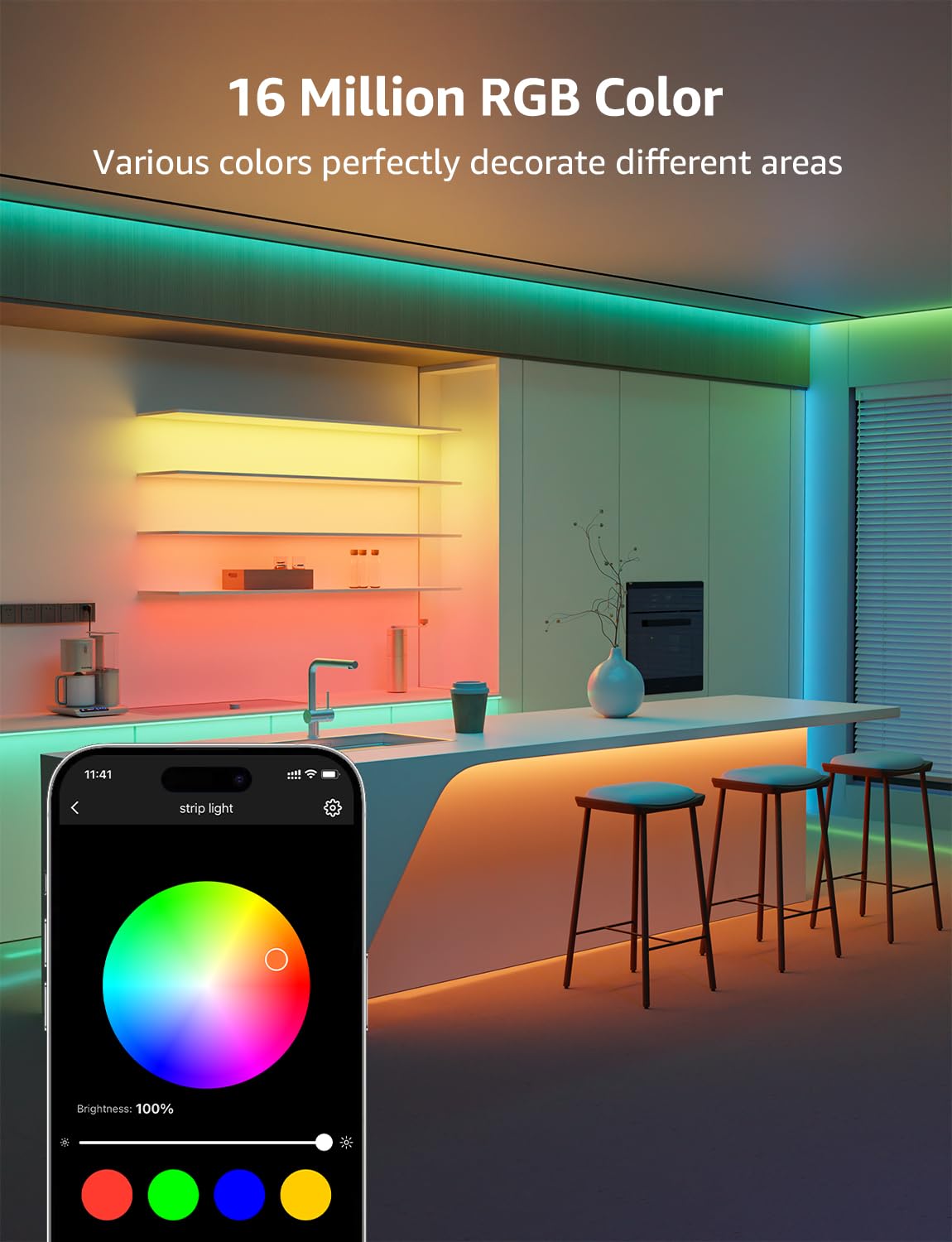 Lepro SE1 AI LED strip perfect for holiday lighting and events.