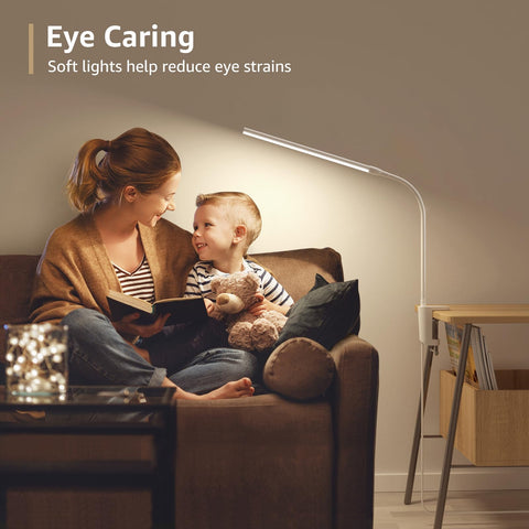 Lepro lamp delivers 450LM brightness for clear reading.