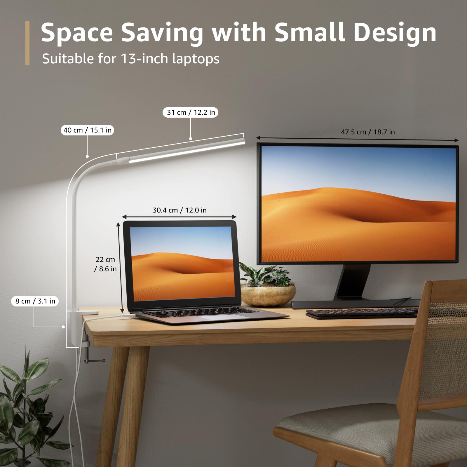 Lepro desk lamp gooseneck enables precise light direction for tasks.