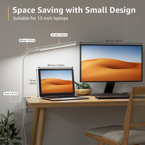 Lepro desk lamp gooseneck enables precise light direction for tasks.