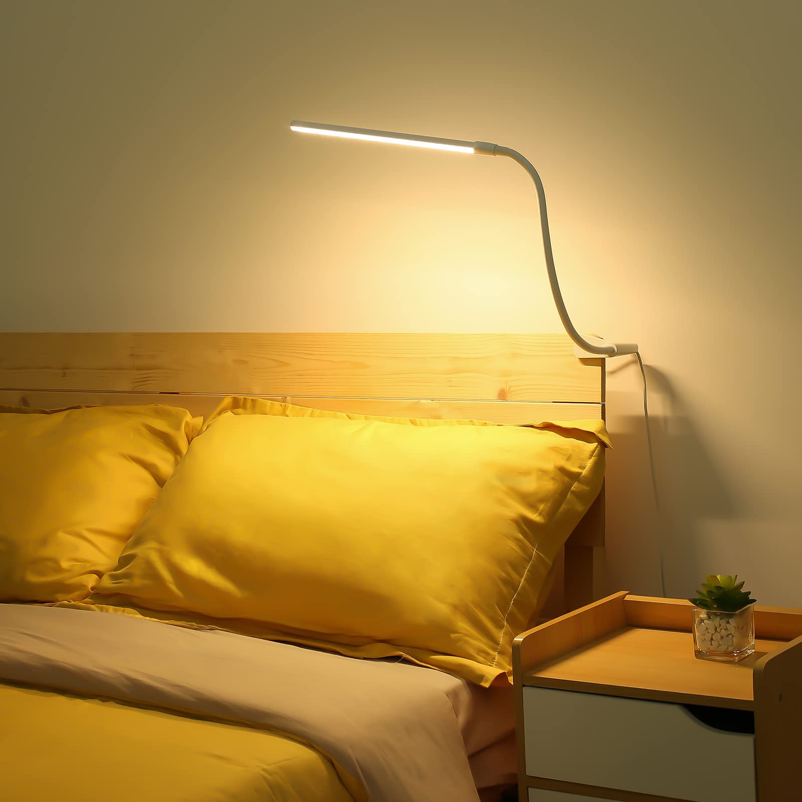 Lepro space-saving desk lamp keeps your workspace tidy.