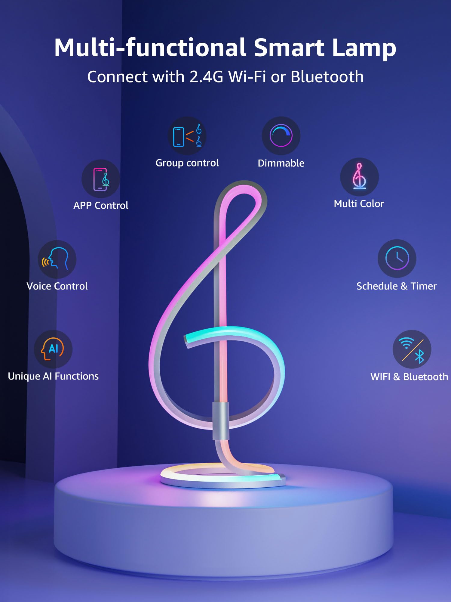 Lepro TB2 group-controlled lights via 2.4 GHz Wi-Fi