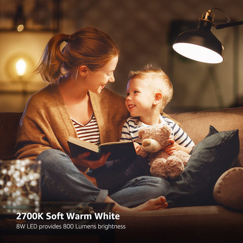 Lepro Vintage LED Bulbs deliver 60W-equivalent brightness with energy savings.