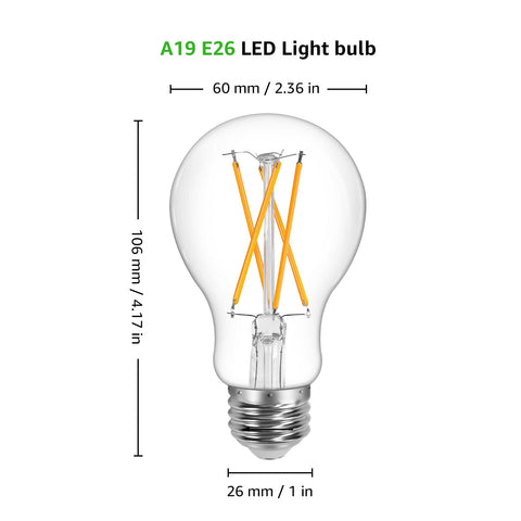 Lepro Vintage LED Bulbs offer up to 15000 hours of reliable use.