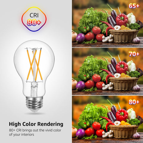 Lepro Vintage LED Bulbs 2700K warm white ideal for living spaces.