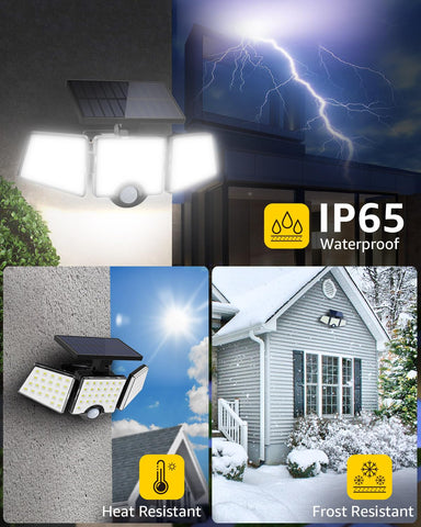 Lepro WL4000 IP65 waterproof design withstands rain and dust.