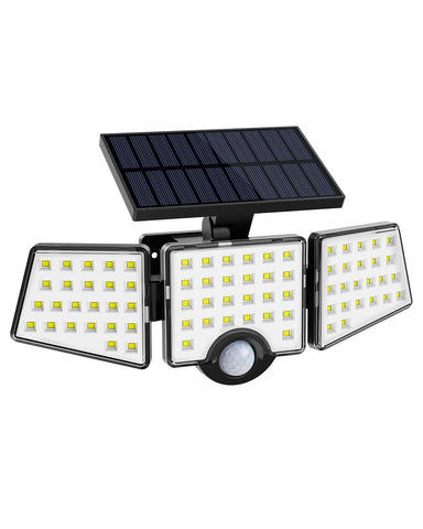 Lepro WL4000 three-head light with 270° coverage for wide outdoor areas.
