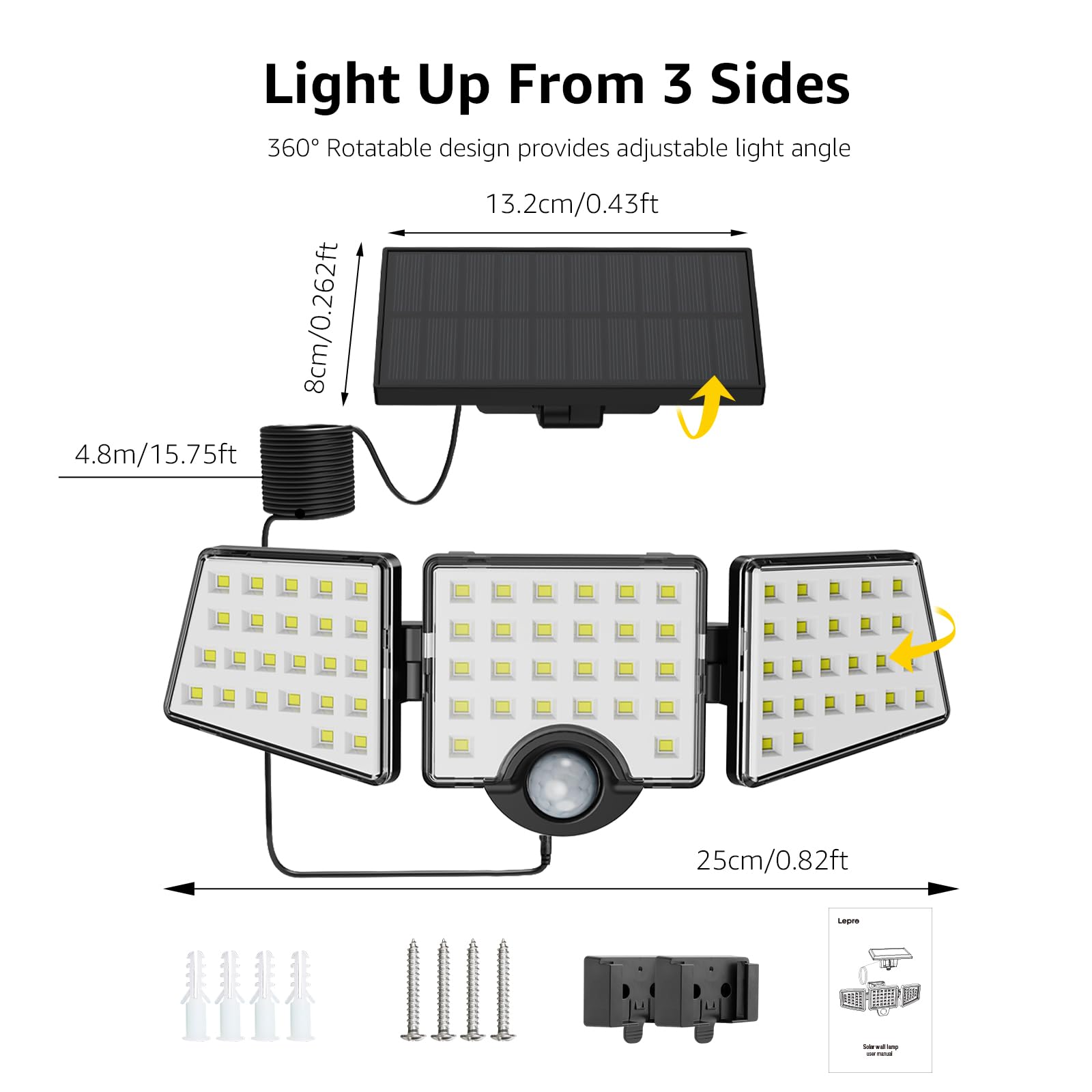 Lepro WL5000 motion sensor detects activity up to 26ft.