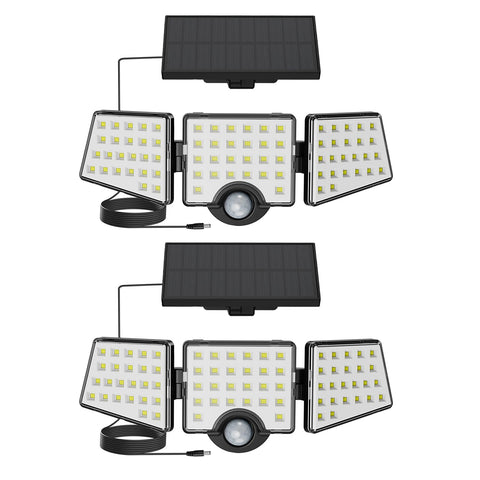 Lepro WL5000 three-heads outdoor light for wide driveways and entryways.