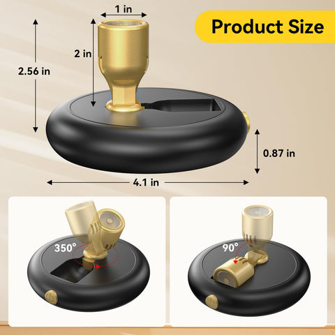 Ler0ktr compact LED spotlights illuminate a dartboard with focused brightness.