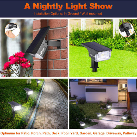 LEREKAM IP65 waterproof design ensures reliable outdoor lighting in all weather