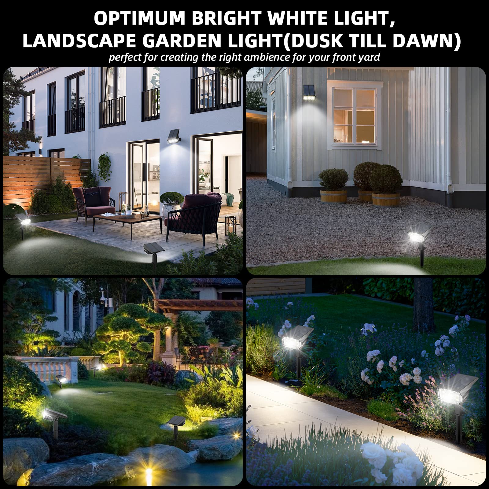 LEREKAM pathway and driveway lighting creates welcoming nighttime ambiance.
