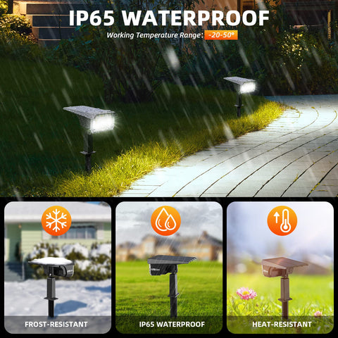 LEREKAM solar wall light IP65 waterproof for all-weather yard decor.