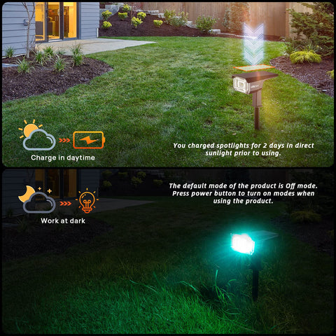 LEREKAM solar-powered lights illuminating a garden path at dusk.