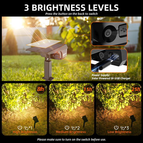 LEREKAM USB-charging option keeps the light powered in poor weather