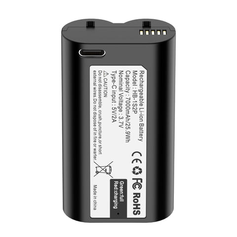 Lesaps 7000mAh battery for myQ keypad, front view showing long-lasting power.
