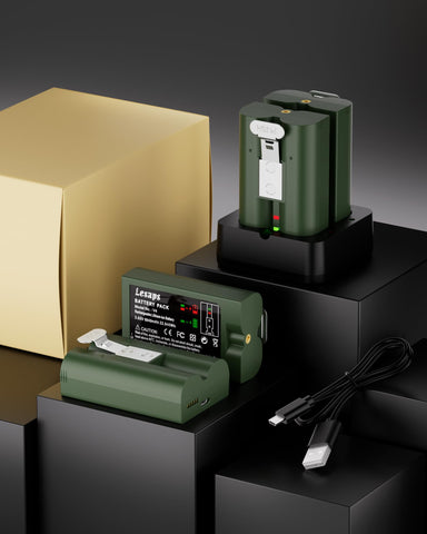 What you get: four batteries plus charger and accessories.
