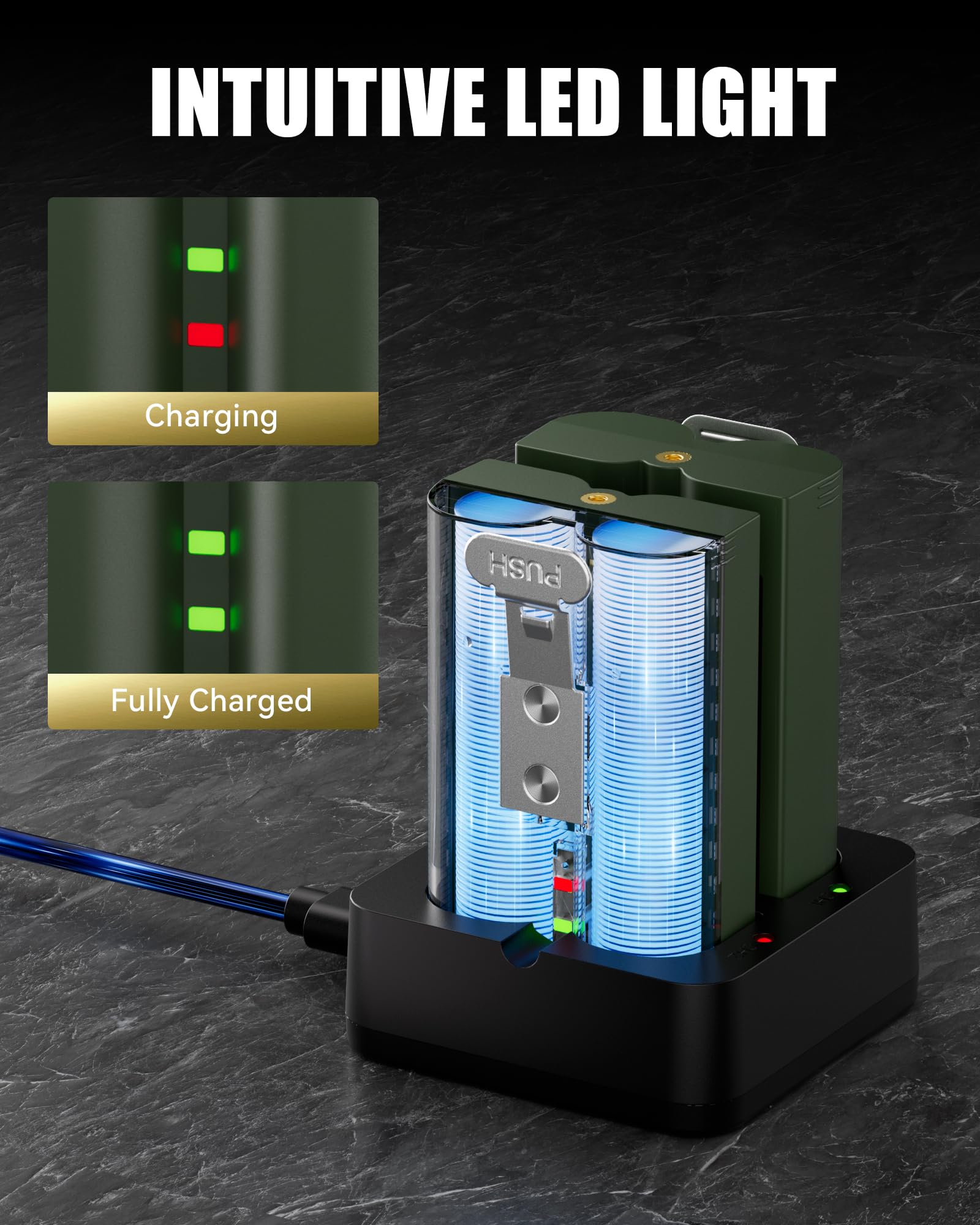 Lesaps battery featuring triple-safety tech safeguards against common issues.