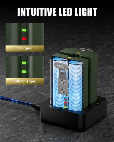 Lesaps battery featuring triple-safety tech safeguards against common issues.