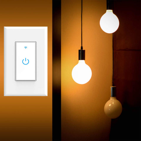Lesim Smart Light Switch sunset scheduling activates lights automatically at dusk.