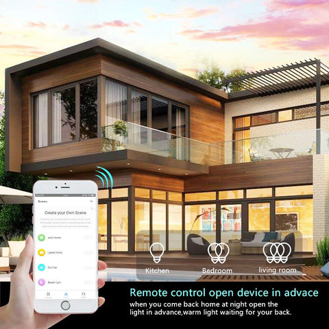 Lesim 2-gang switch showing remote control via Smart Life app