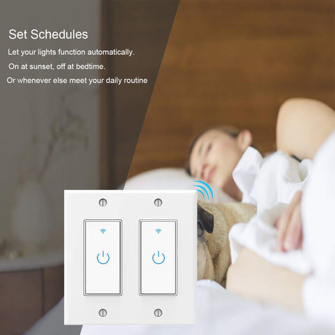Lesim switch supports voice control with Alexa and Google Assistant