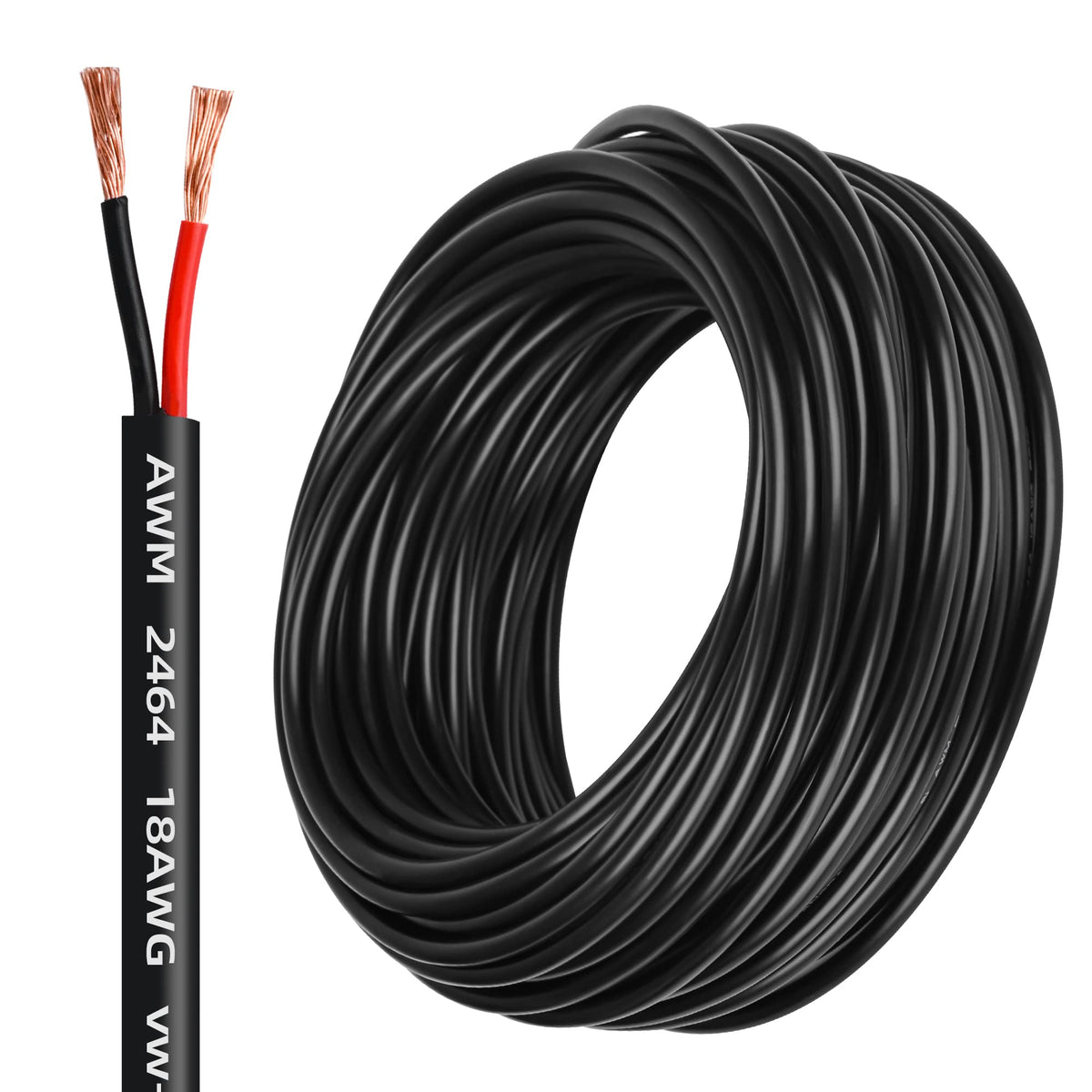 Lesnlok 18awg copper wire 100ft for reliable power delivery in auto and LED projects.