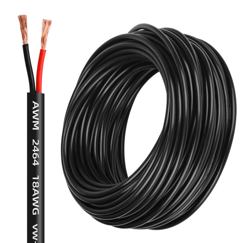 Lesnlok 18awg copper wire 100ft for reliable power delivery in auto and LED projects.
