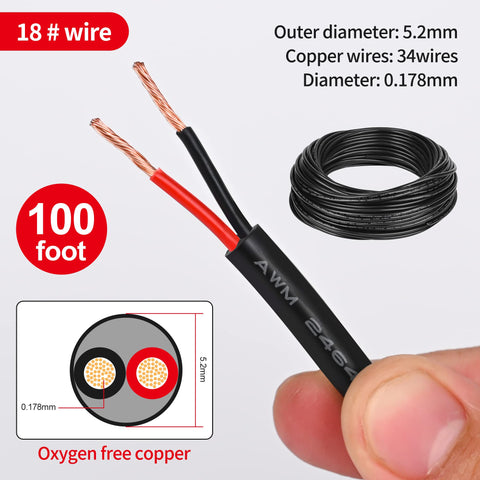 Lesnlok two-conductor extension cord enables easy, flexible wiring for vehicles and installations.