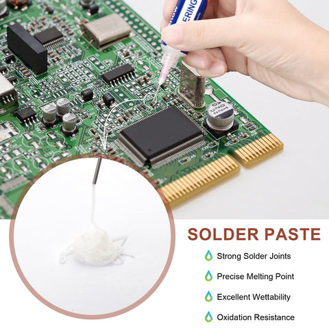 Lesnow desoldering wick leaves little residues that are non-conductive.