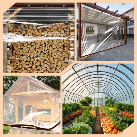 Letsult clear tarp maintains visibility while protecting patios and outdoor areas.