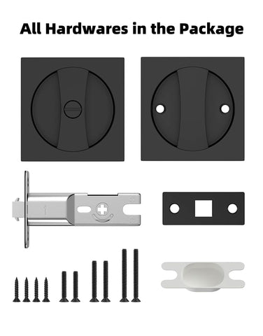 Durable zinc alloy construction of Lethato pocket door hardware in wet environments