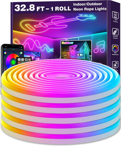 Letianpai neon rope light outdoor-ready for durable mood lighting.