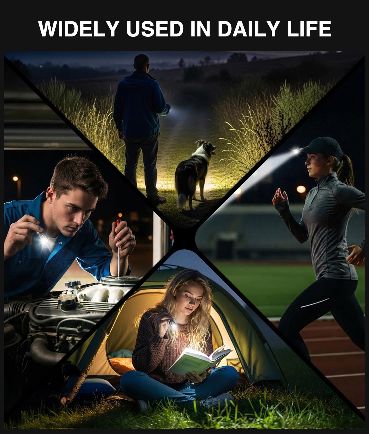 LETMY 800-lumen mini flashlight ideal for camping and emergencies
