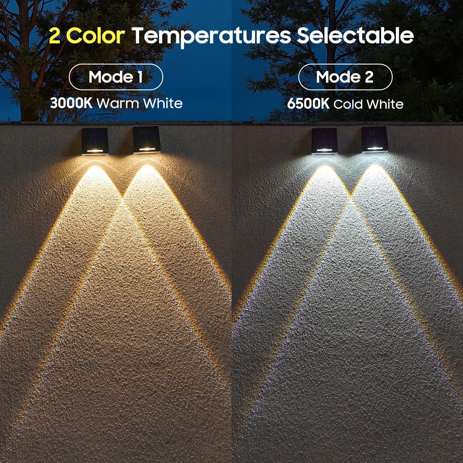 LETMY auto on/off fence light turns on at dusk and off at dawn.