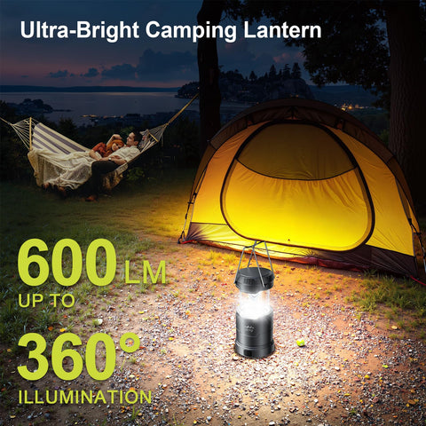 LETMY IP65 waterproof lantern in rugged outdoor setting.