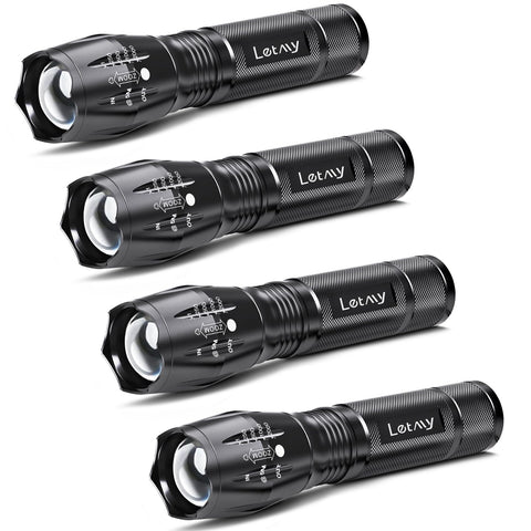 LETMY S2000 flashlight with zoom focus for adjustable beam