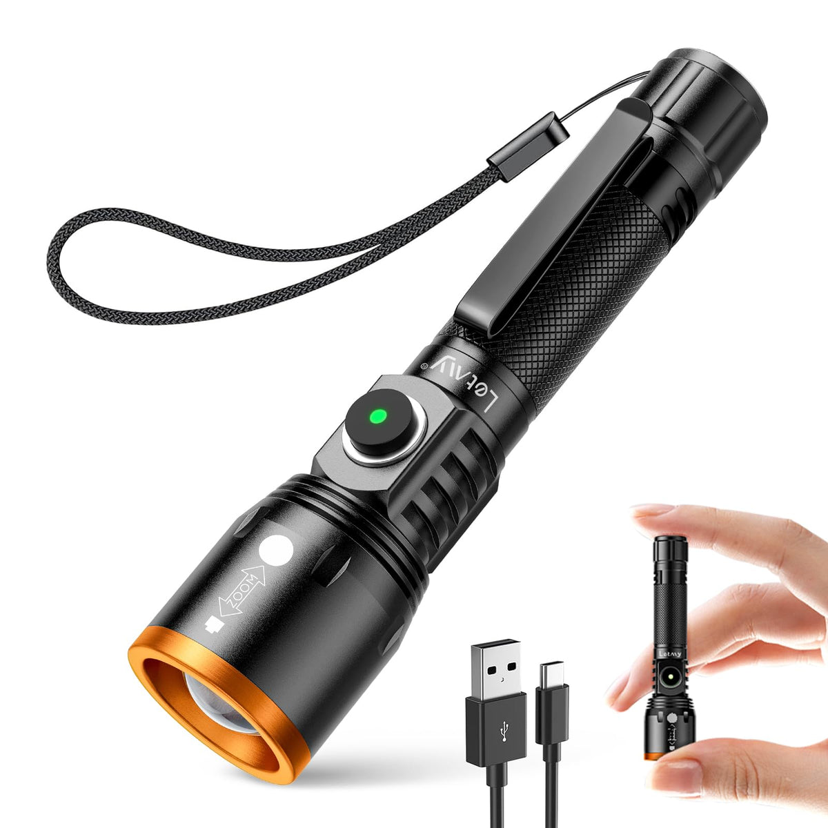 LETMY compact flashlight for pocket carry and daily tasks