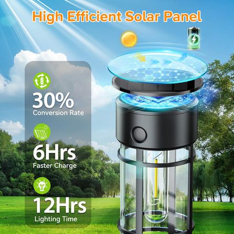 LETMY pathway lights install easily with stake and pole